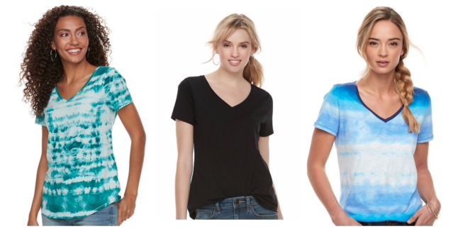 Sonoma goods women's v neck tees