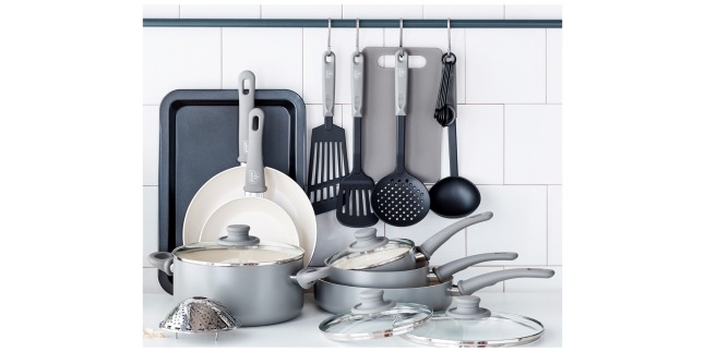 green life 18 piece cookware set