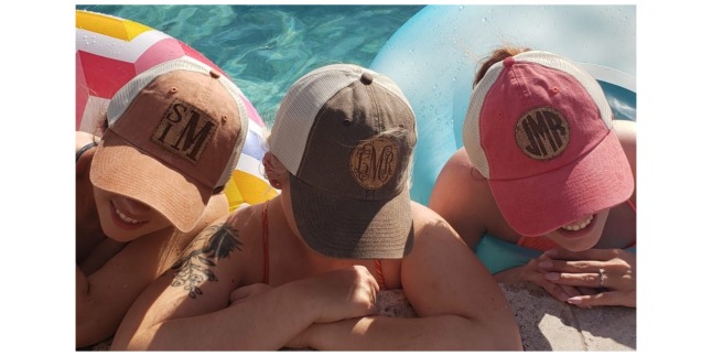 monogrammed hats