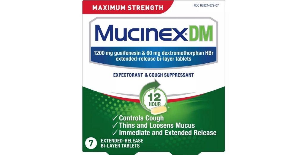 Mucinex DM expectorant cough suppressant