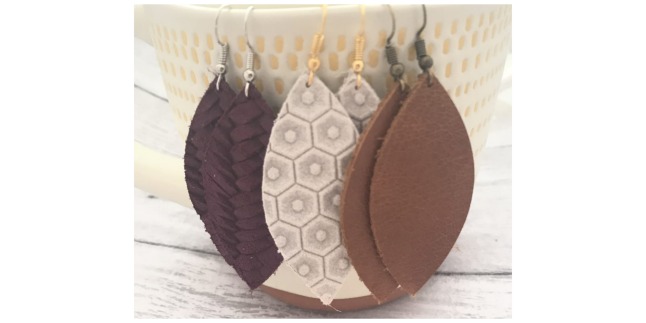 leather earrings