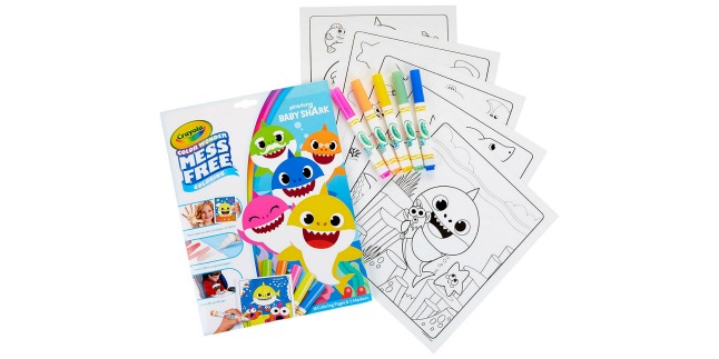 baby shark Crayola coloring pages