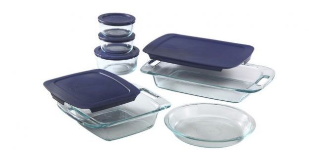 pyrex 11 piece glass storage set