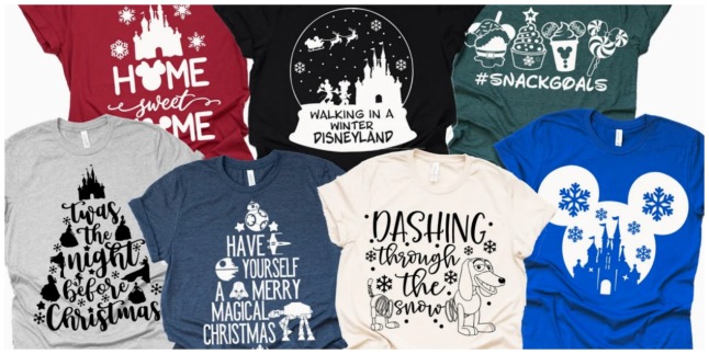 Christmas Disney tees