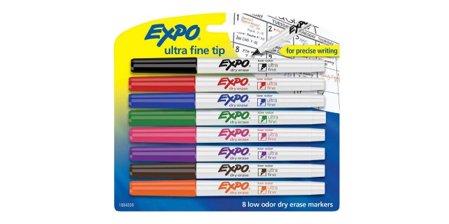 expo ultra fine tip dry erase markers