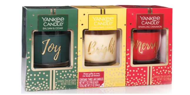 yankee candle trio set