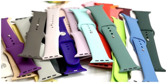 apple watch silicone bands