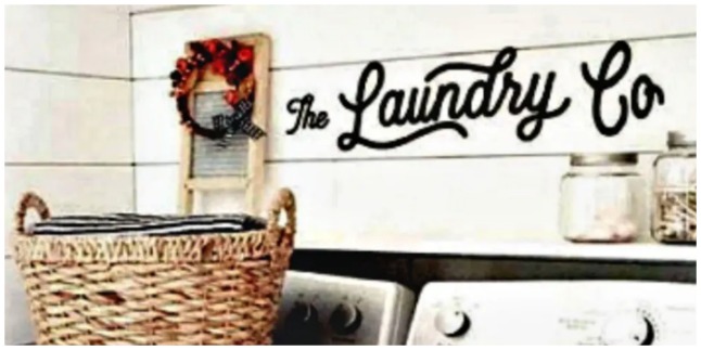 the laundry co wall sign