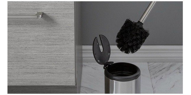 stainless steel toilet bowl brush