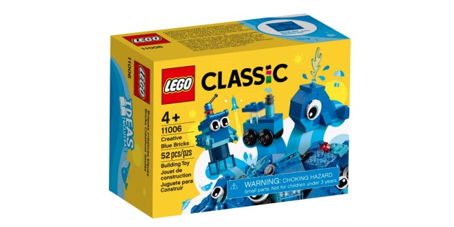 LEGO classic blue bricks