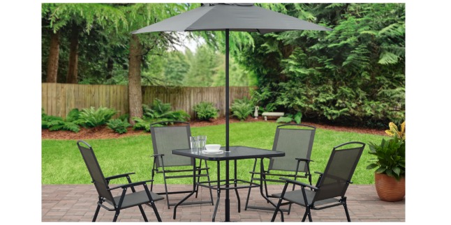 mainstays 4 piece outdoor dining set