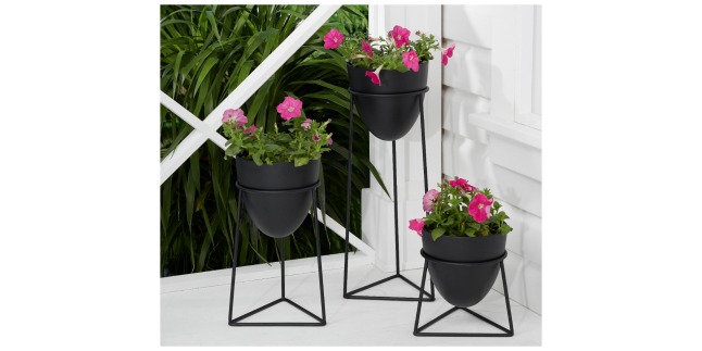 metal planter stands