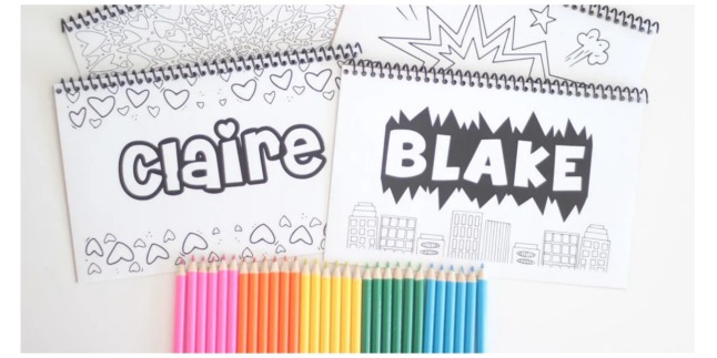 personalized coloring book