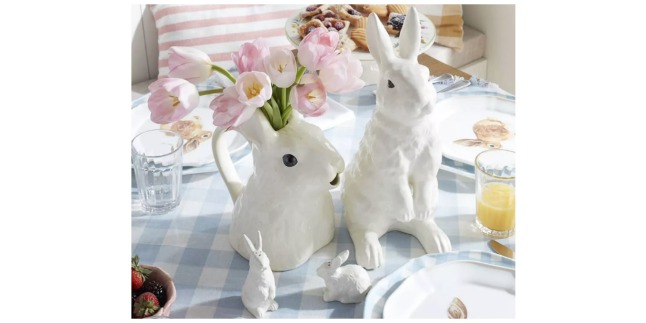 ceramic Easter bunnies