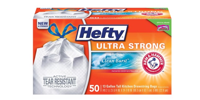 hefty ultra strong trash bags