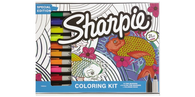 sharpie coloring kit