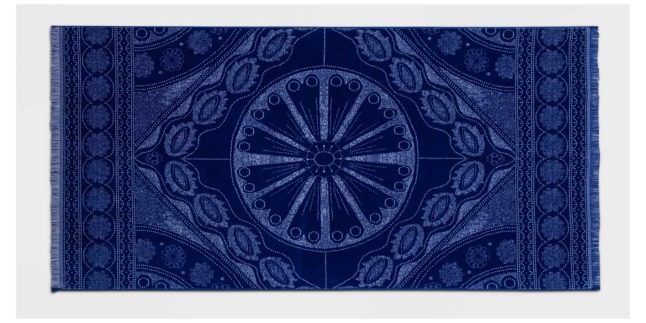 navy blue beach towel