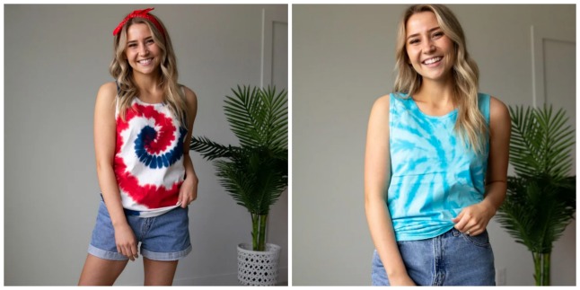 tie dye tanks