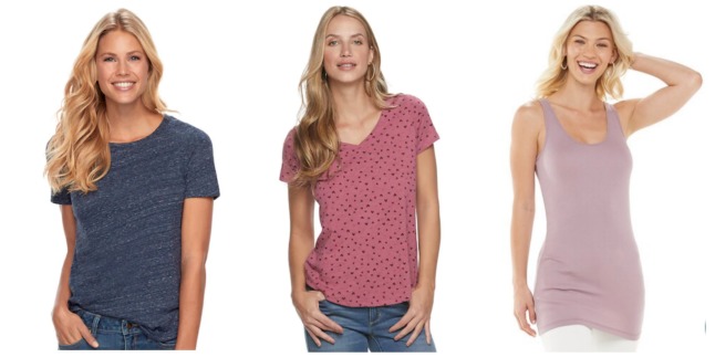 womens sonoma tees