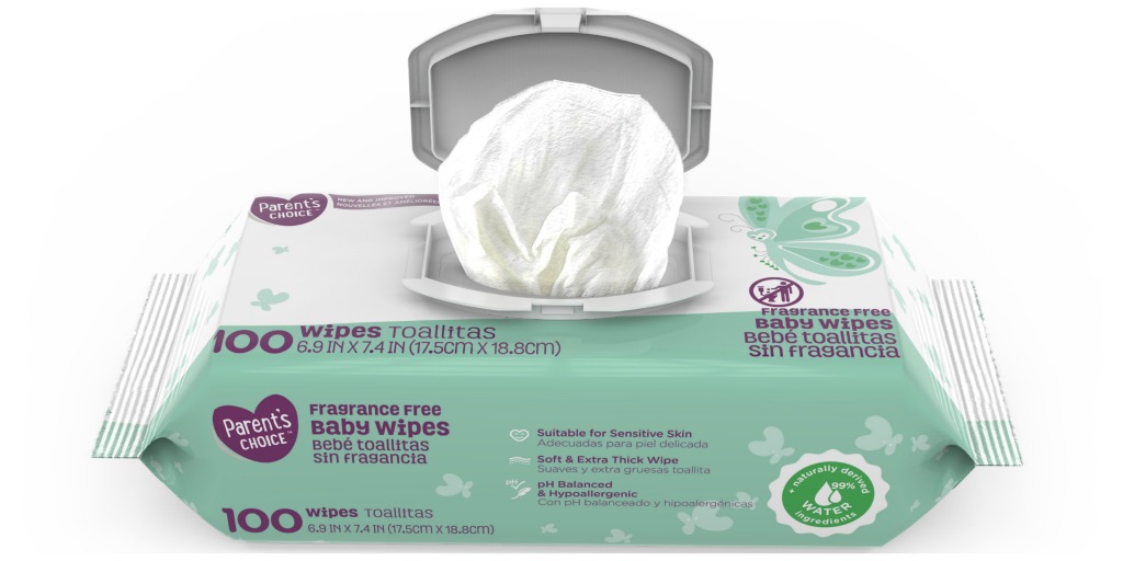 Parents choice baby wipes