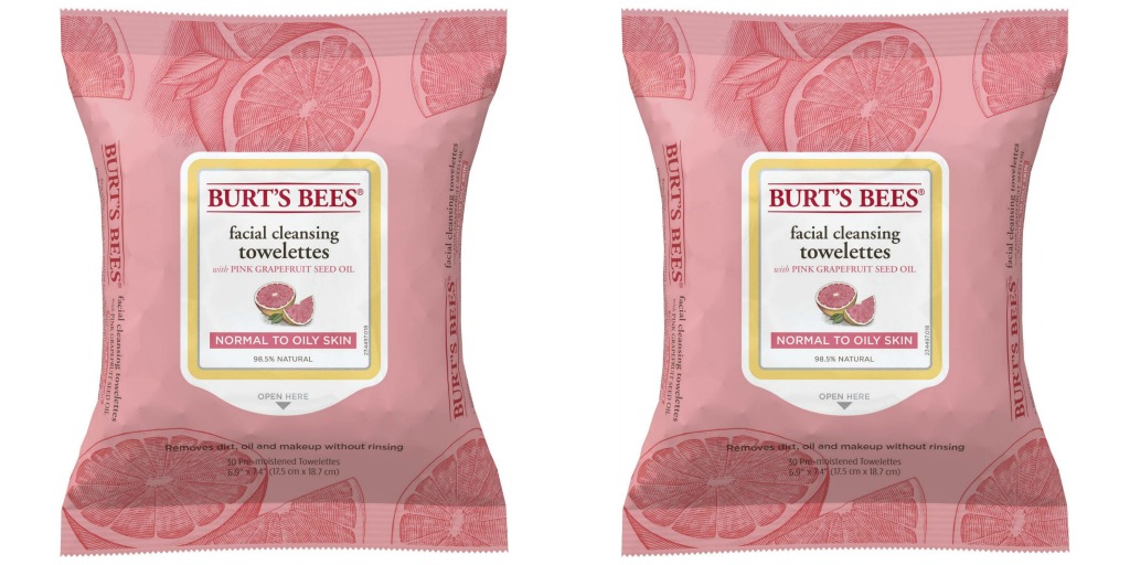 burts bees facial cleansing towelettes