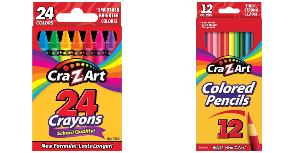 cra-z-art crayons colored pencils