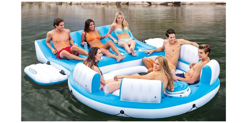 intex floating lounge island