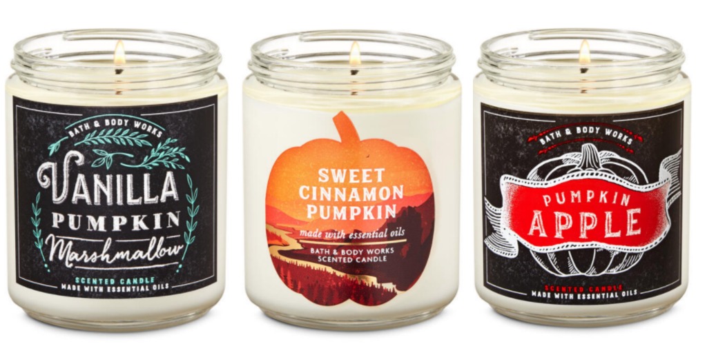 bath body works single wick candles