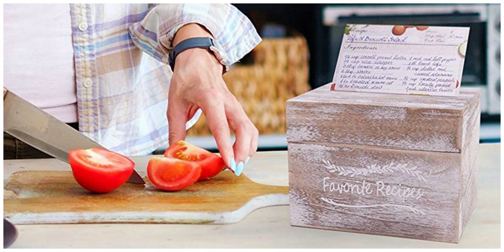 recipe box holder