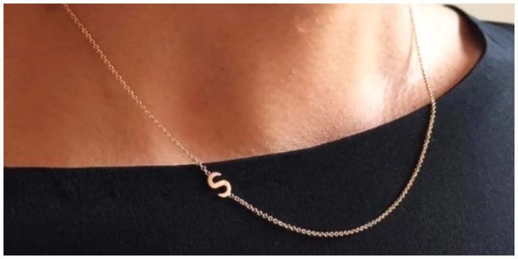 sideways necklace