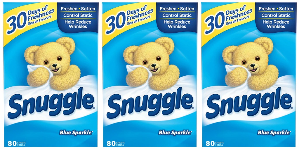 Snuggle dryer sheets