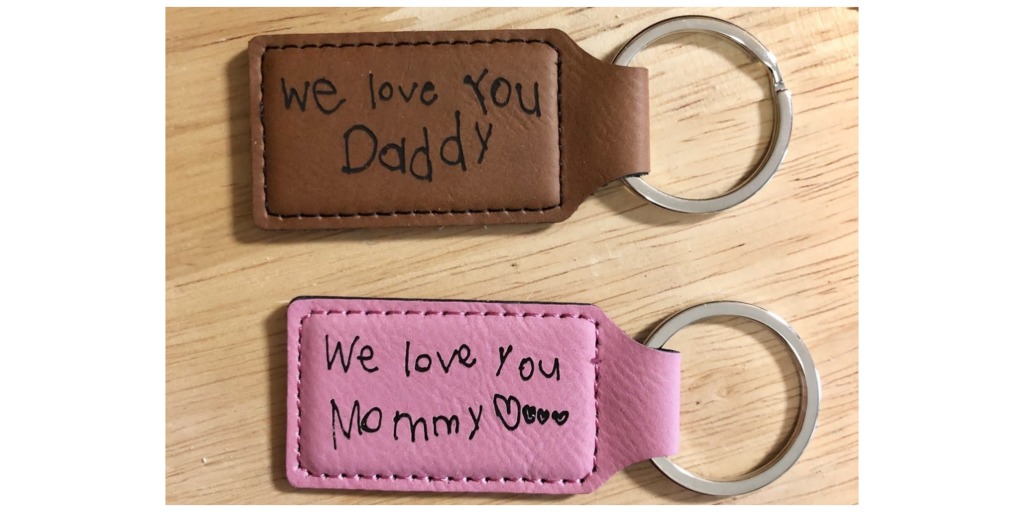 handwritten keychain