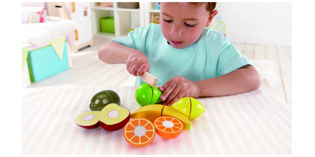 hape wooden fruit