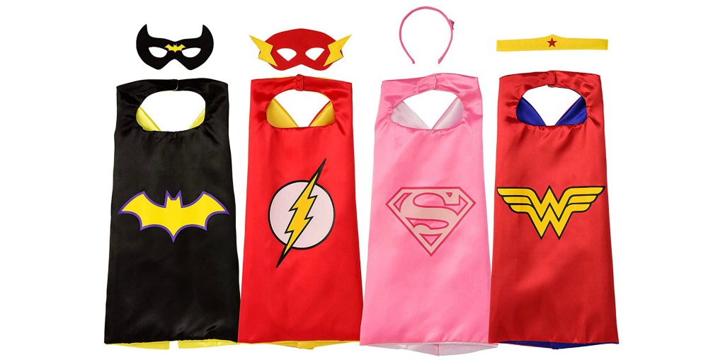 super hero capes with masks