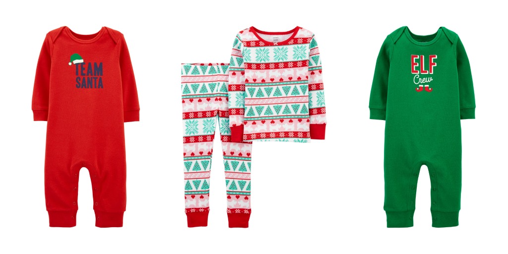 Carters holiday pajamas