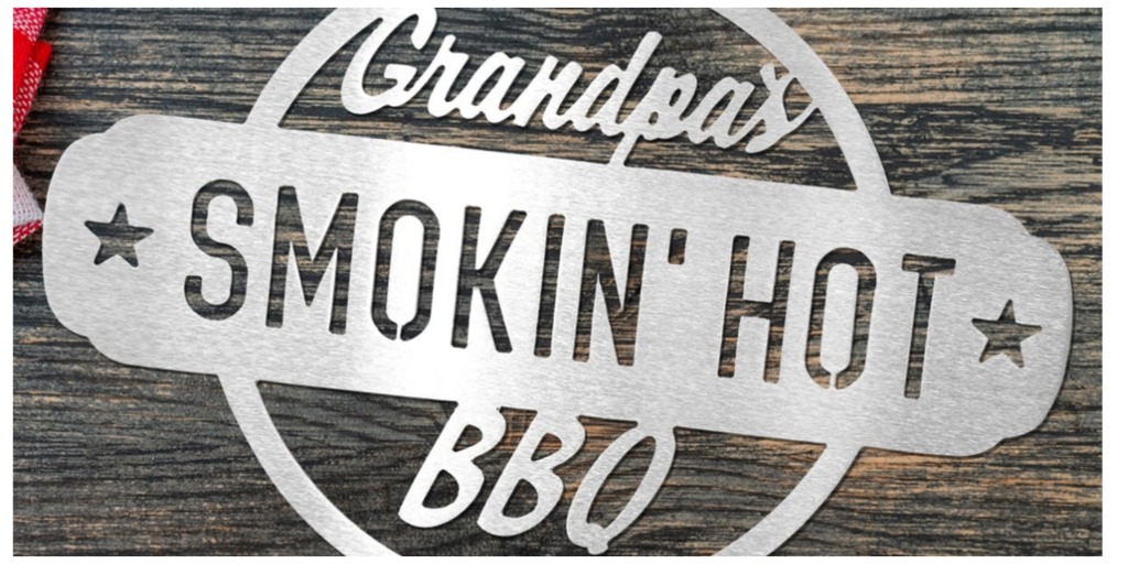 custom BBQ metal sign