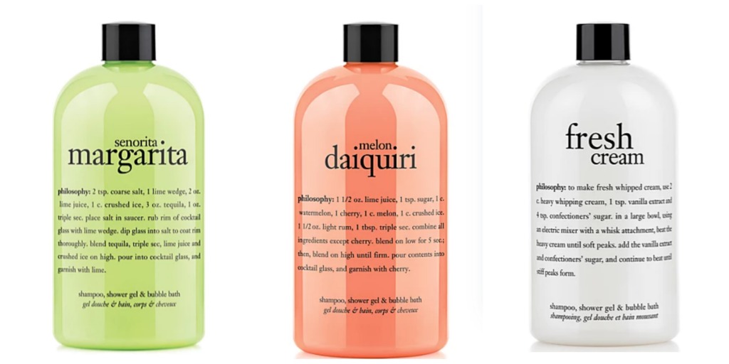 philosophy shower gels