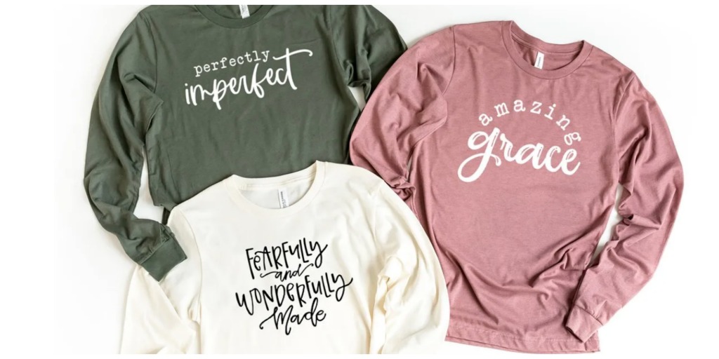 faith long sleeve tees