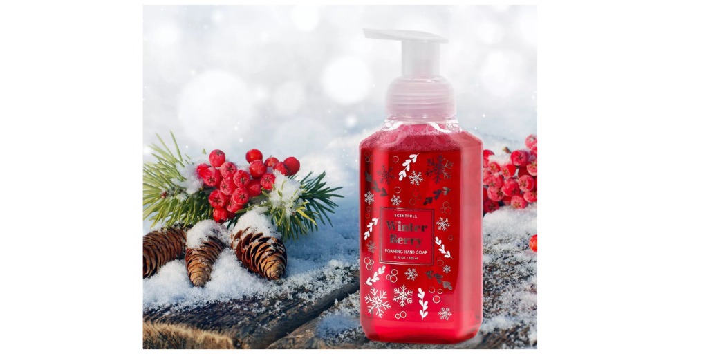 holiday scented hand soap from Target