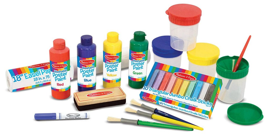 melissa doug art easel paint set