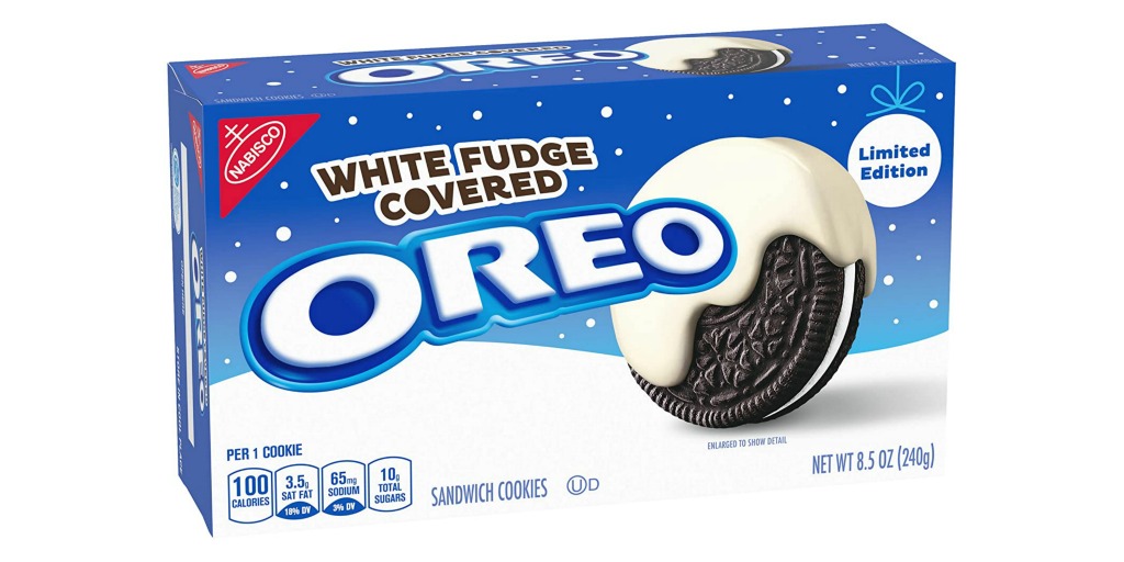 white fudge covered oreo