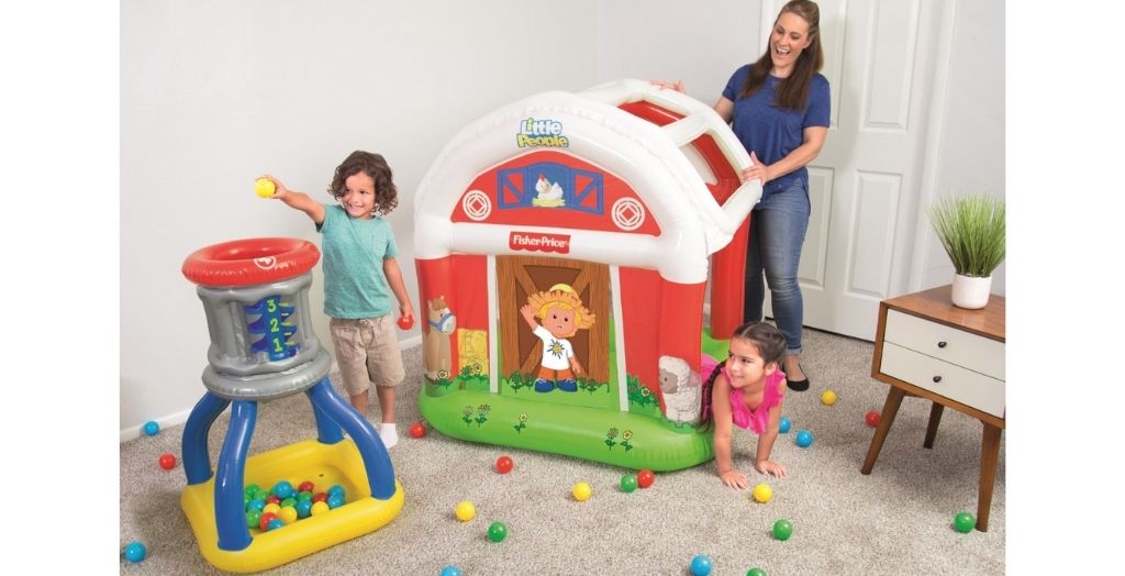 Little People Barn Ball Pit and Silo set