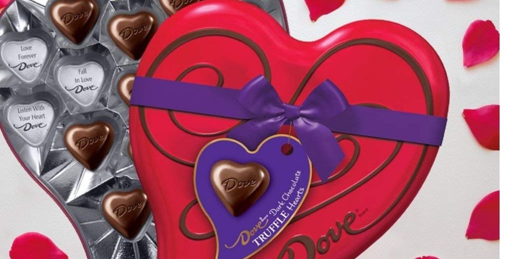 dove chocolates tin