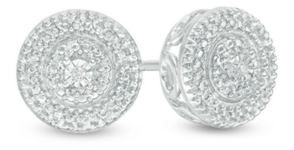 round earrings from zales