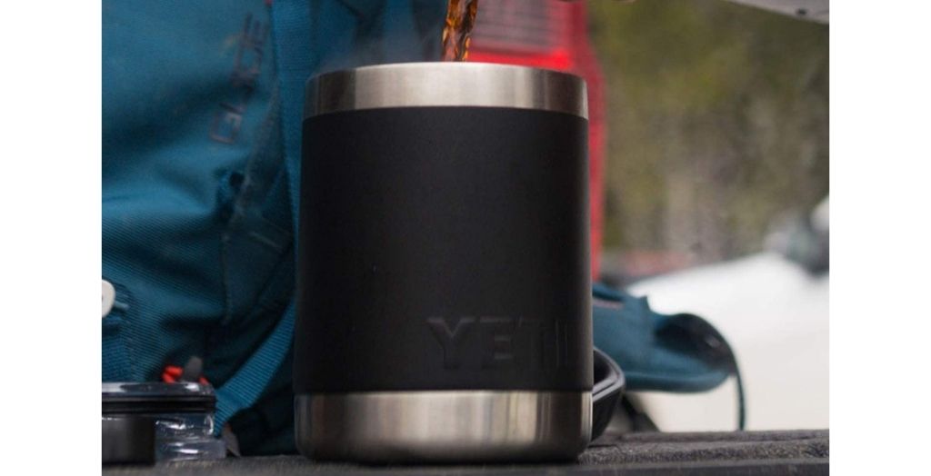 YETI rambler with lid