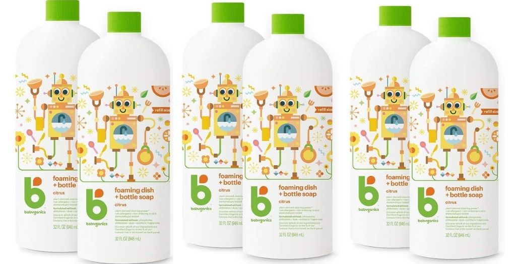 babyganics foaming dish and bottle soap