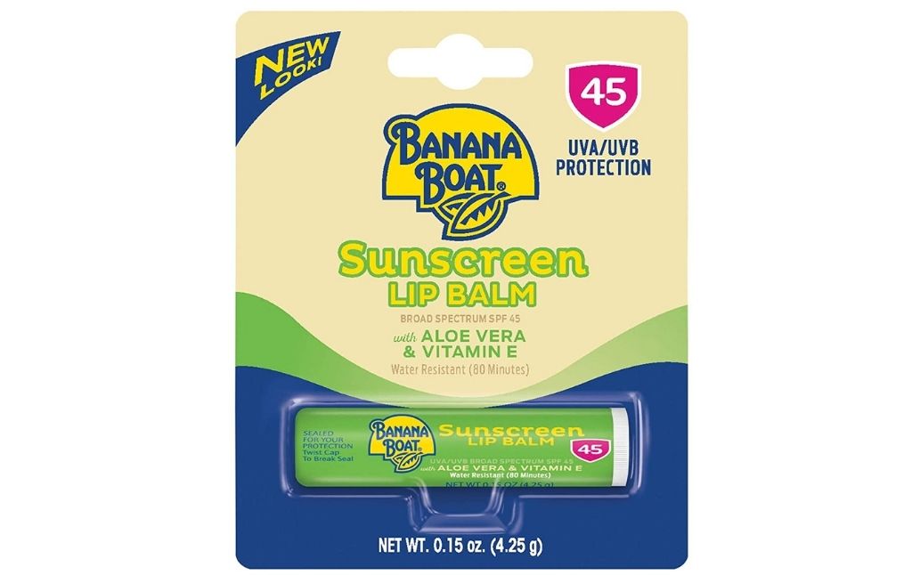 banana boat sunscreen lip balm