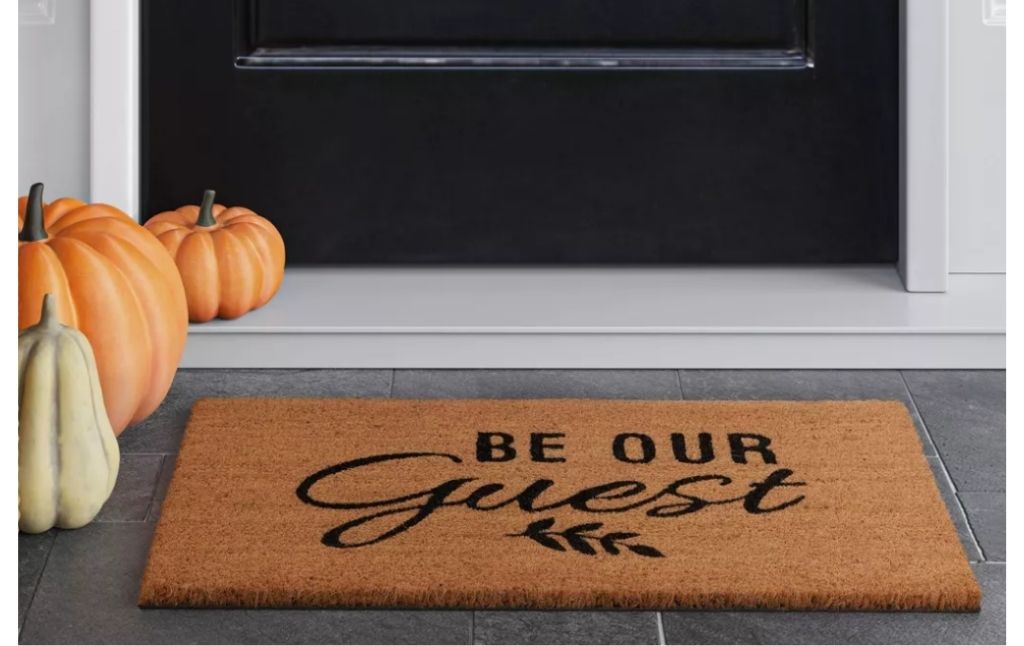 be our guest welcome mat