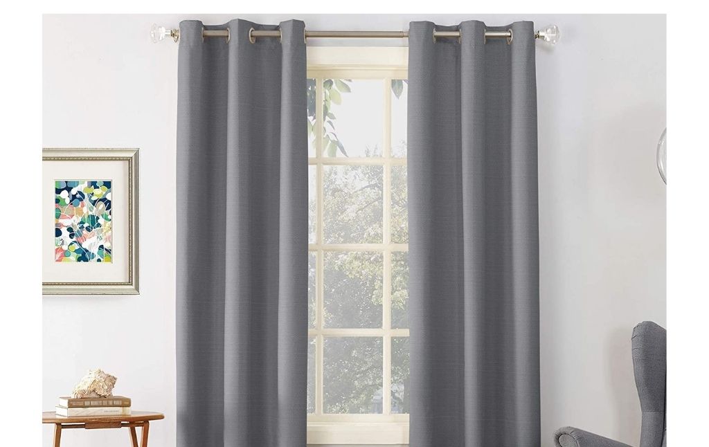 gray blackout curtain