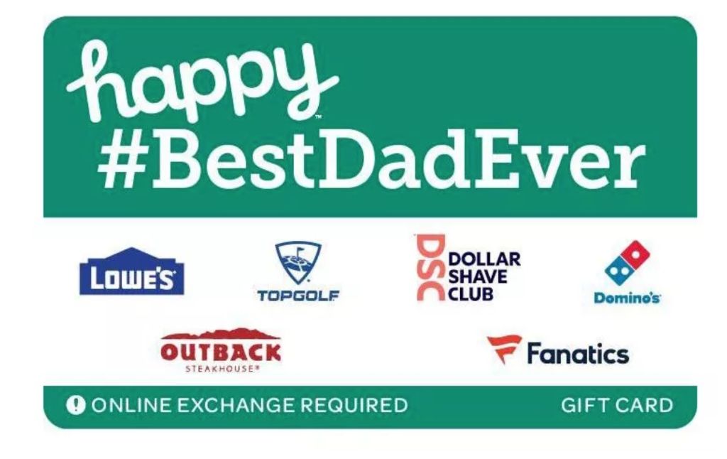 happy egift card best dad ever